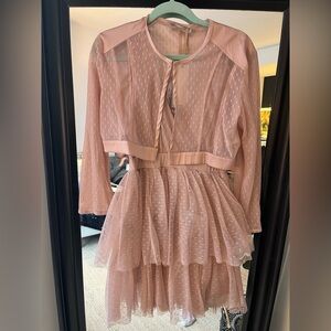 Rinascimento Pink Layered Formal Dress